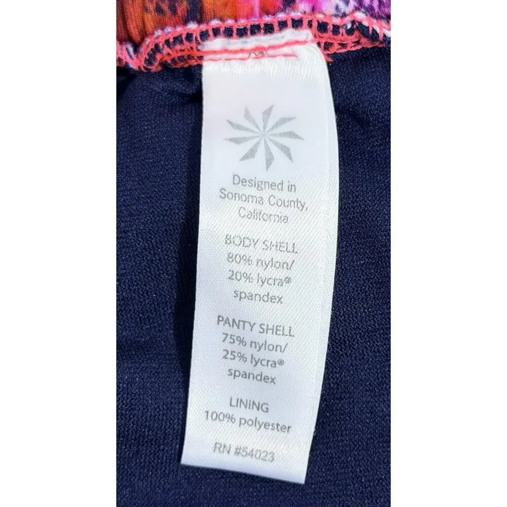 Athleta Kailua Petal Womens Swim Shorts S Violet Elastic Waist Lightweight Lined